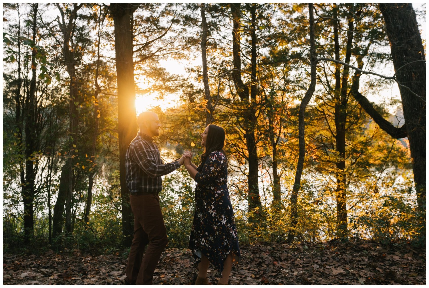 fall south jersey engagement session