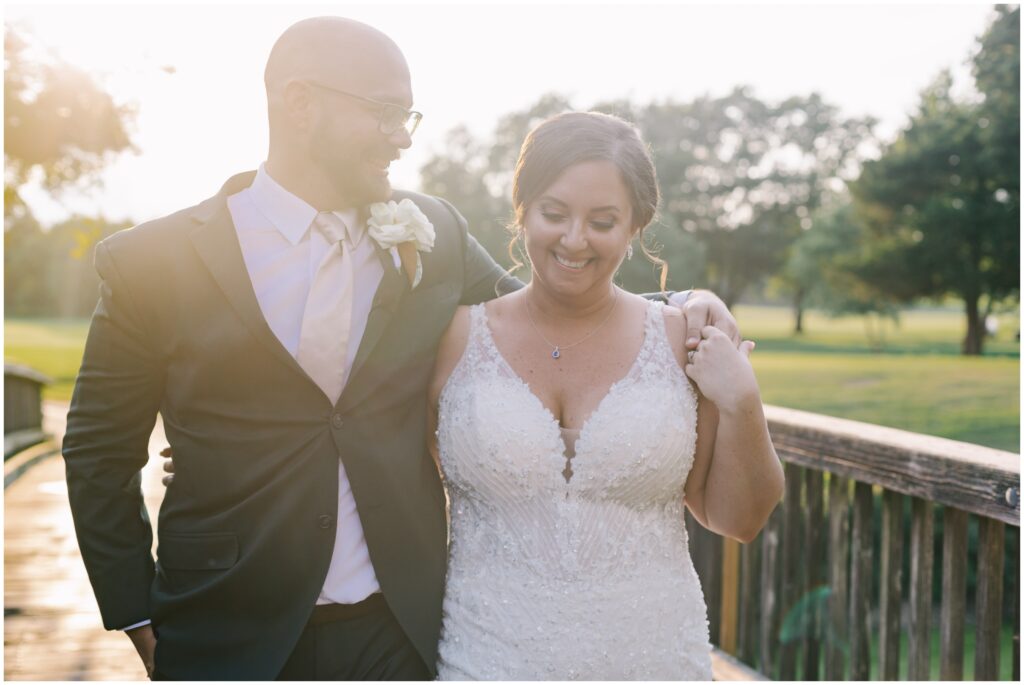 South Jersey Weddings newlywed portraits taken during golden hour
