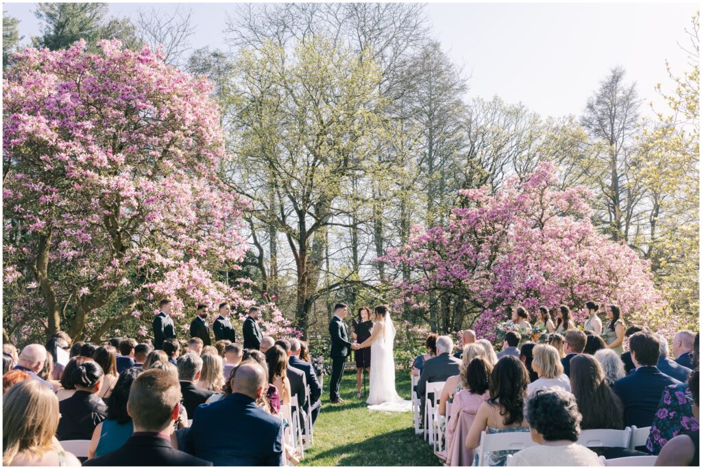 Tyler Arboretum wedding ceremony