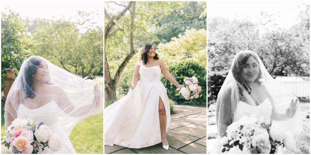 Editorial Bridal portraits at Brantwyn Estate