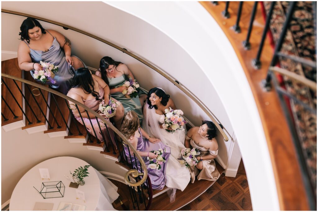 Candid bridesmaid photos at Brantwyn Estate