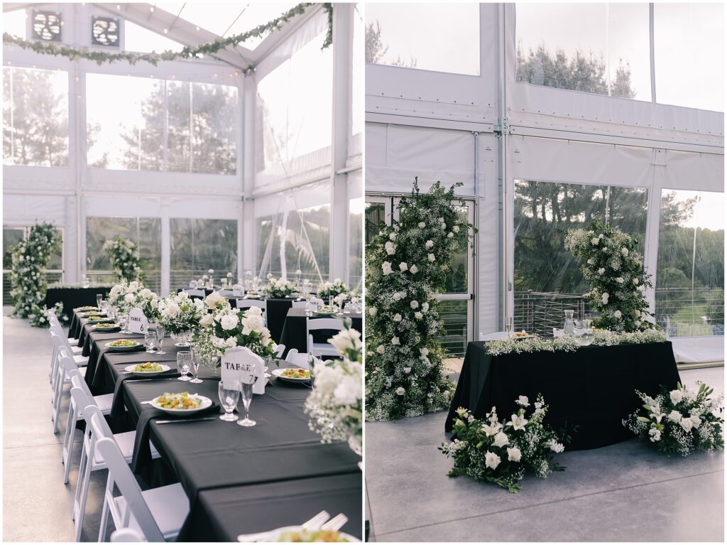 The Venue at Carley Brook wedding reception details