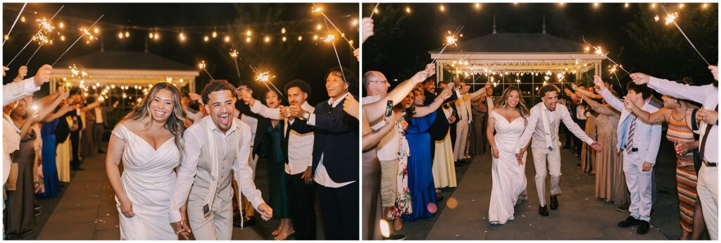 Sparkler exit at Terrain at DeVal